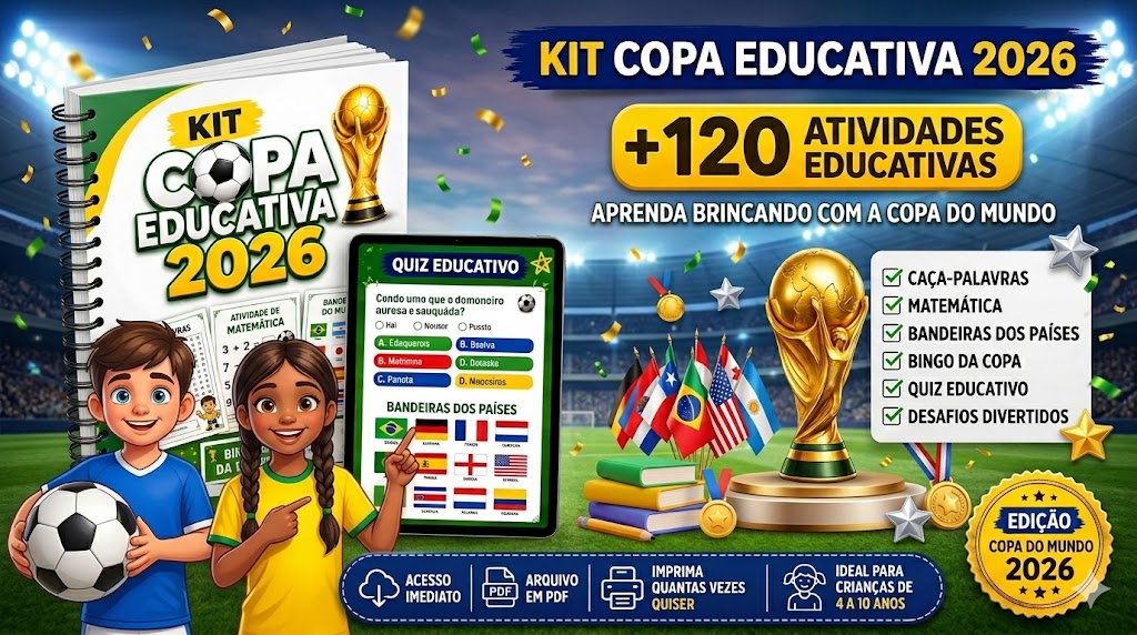 Atividades do Kit Copa Educativa 2026